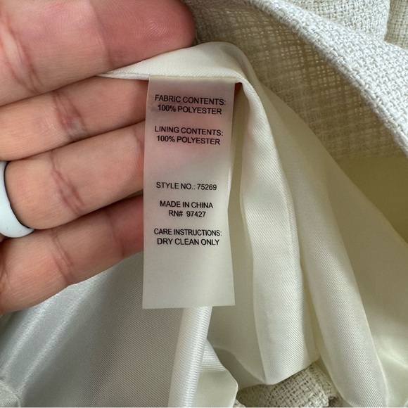 Dolce Cabo Cream career size XL business popover Blazer jacket - Picture 8 of 11